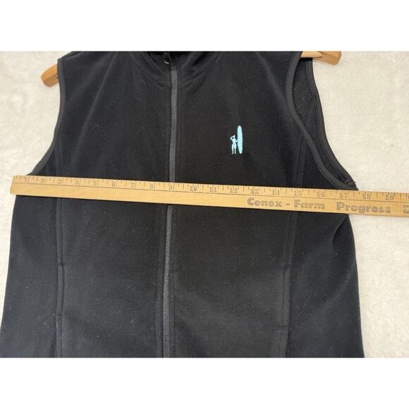 Johnnie O Womens Black Fleece Full Zip Golf Vest Size Small - Picture 8 of 10